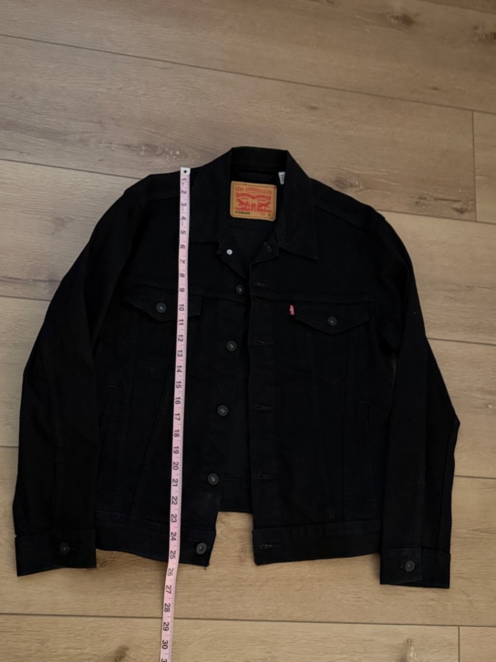Levi’s Men’s Black Denim Trucker Jacket Black Size Small - Picture 8 of 9